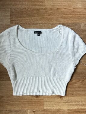 Kendall and Kylie knit crop top
